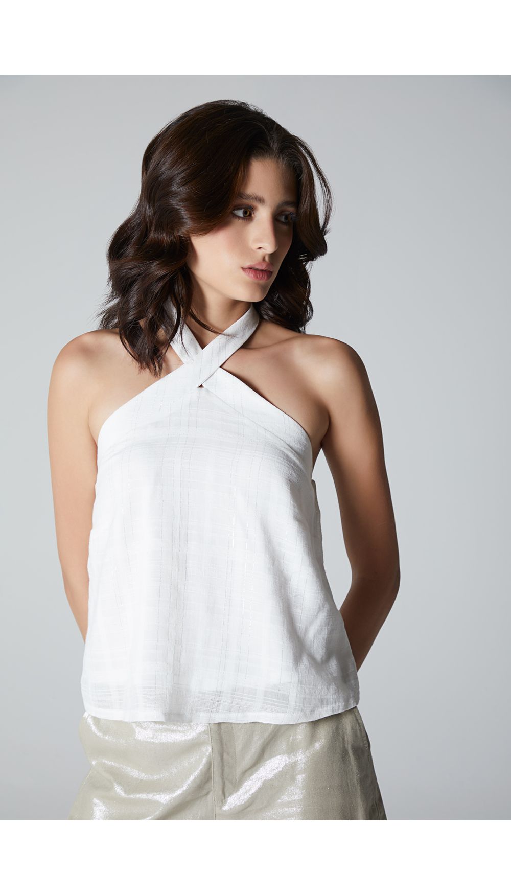 Blusa para mujer estilo halter