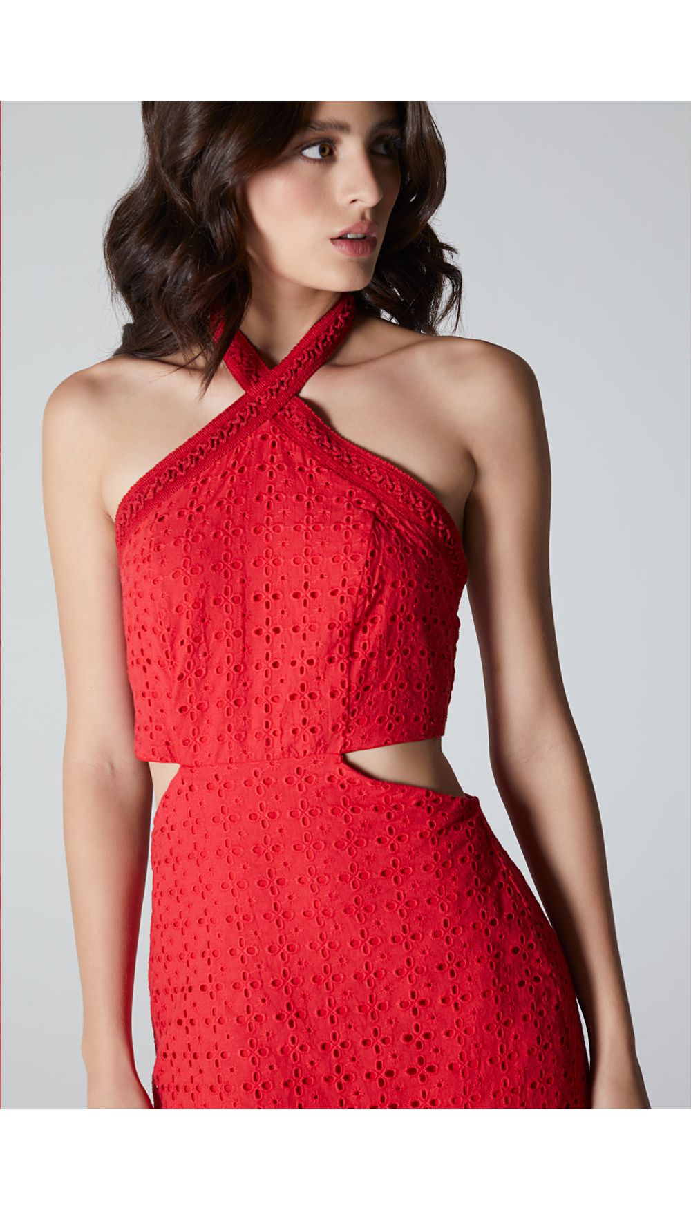 Vestido corto para mujer estilo halter
