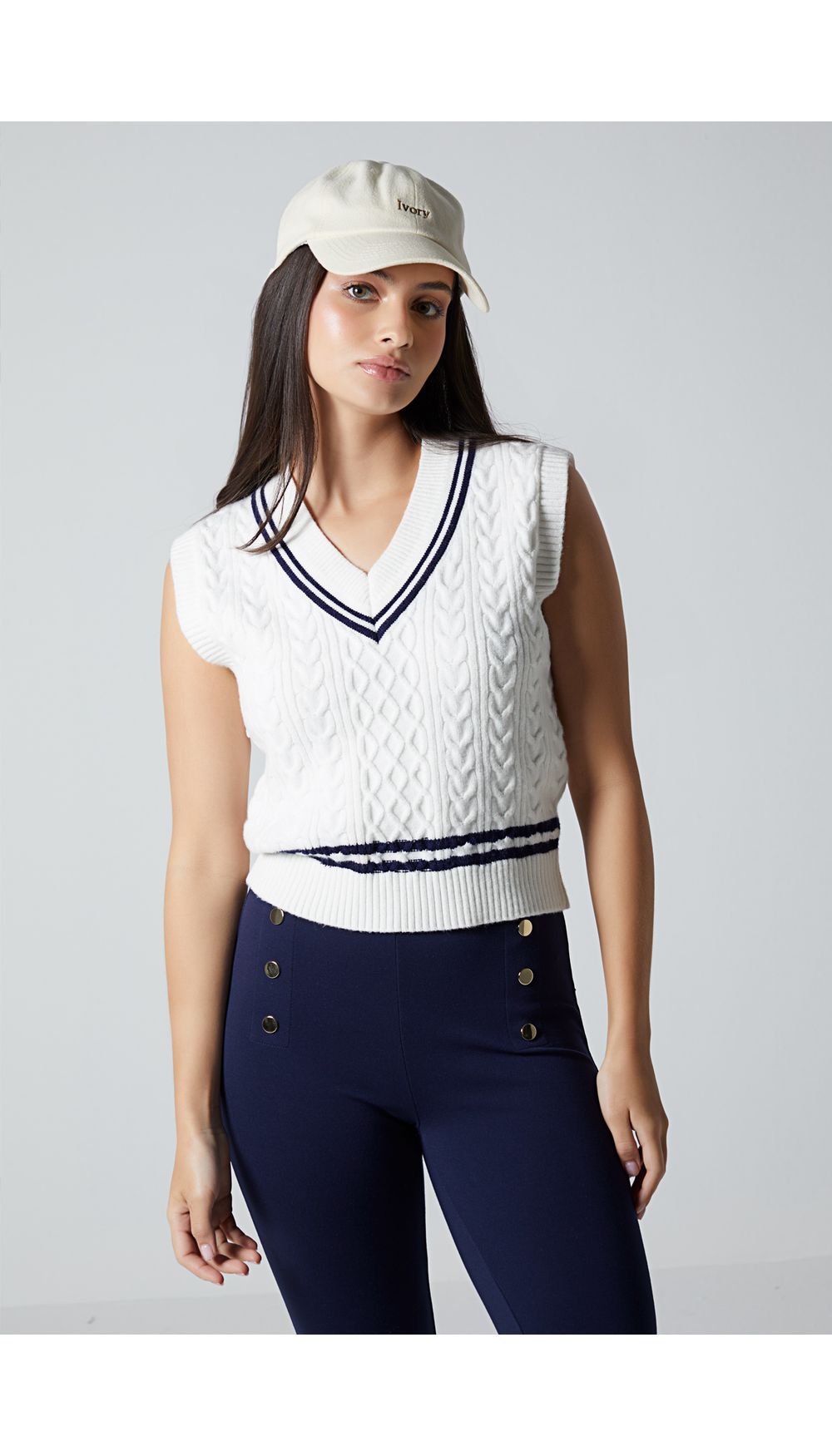 Chaleco tejido para mujer