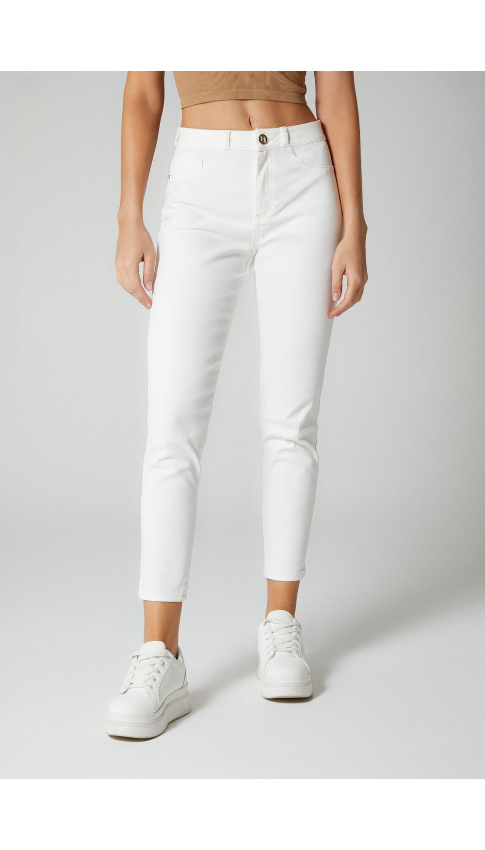 Jean tiro  medio skinny para mujer