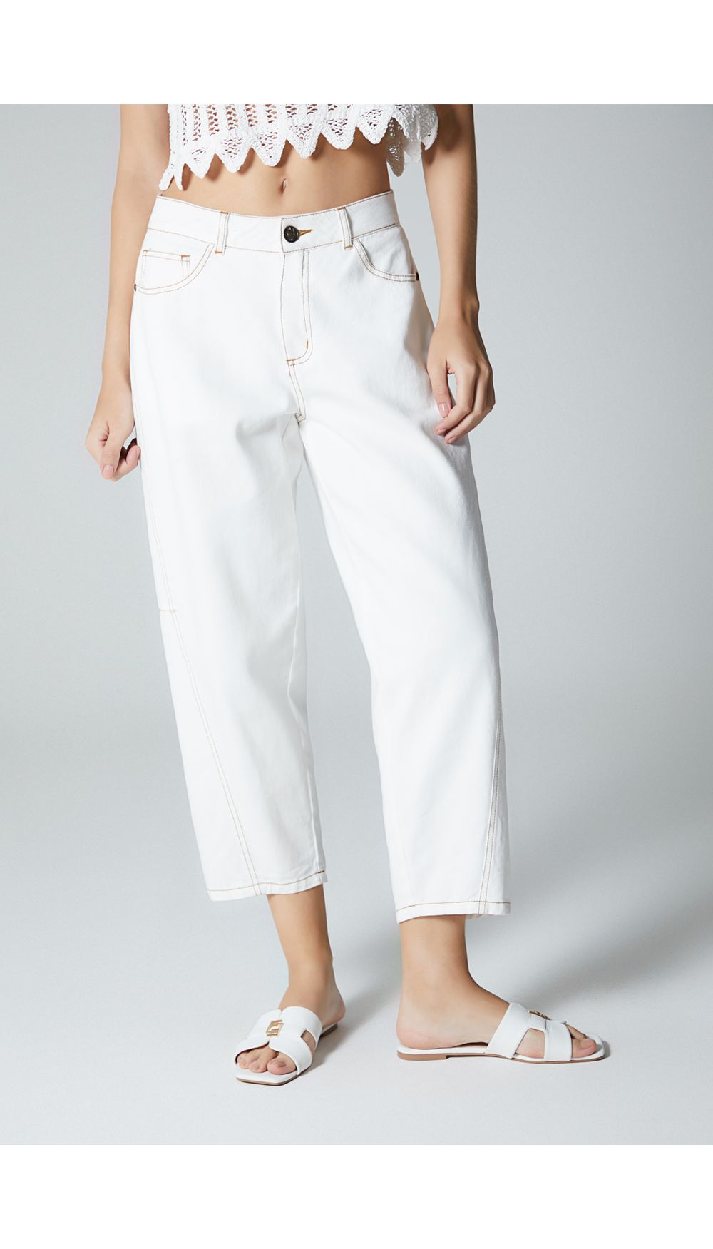 Jean para mujer tiro medio slouchy