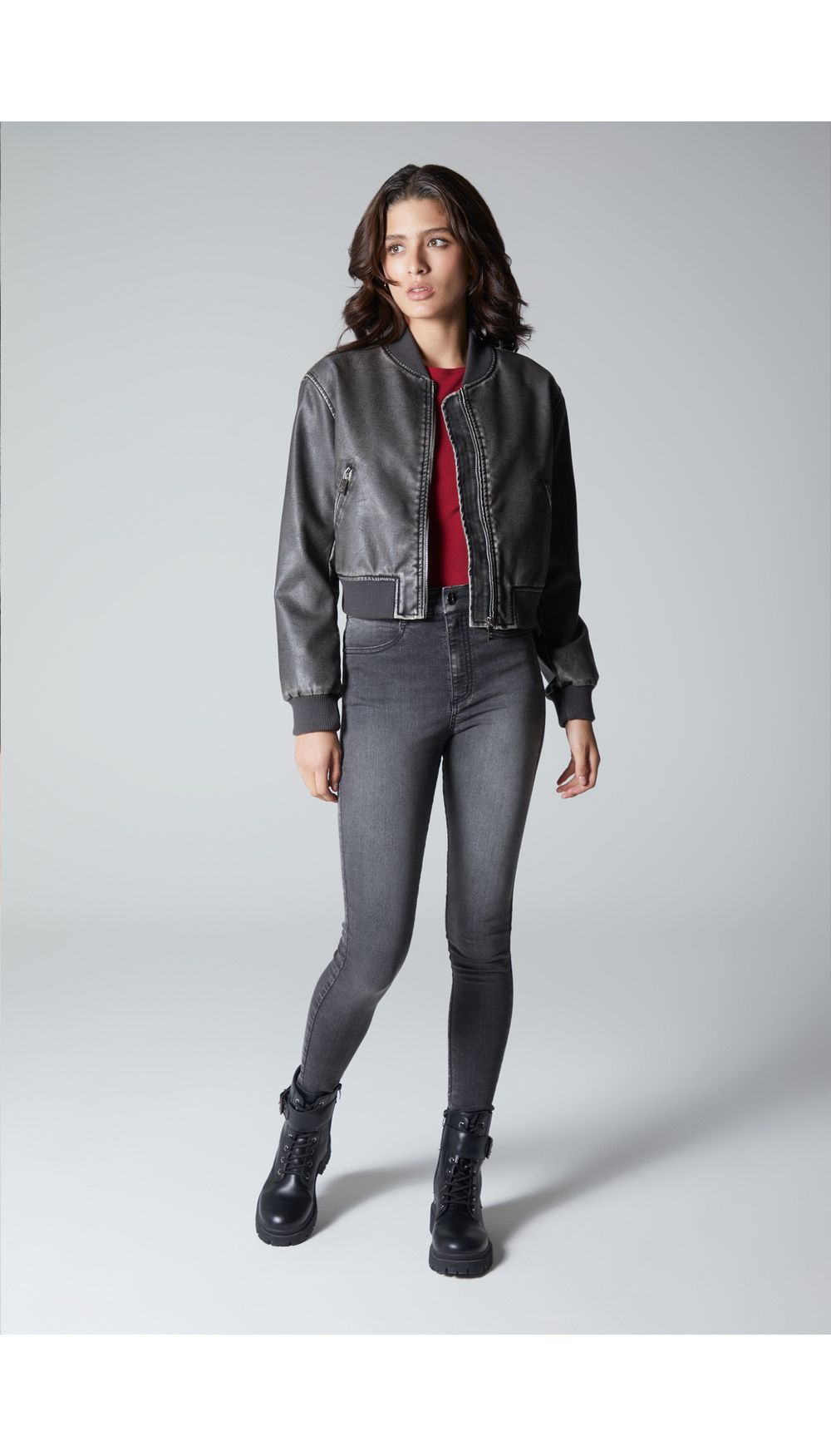 Jean para mujer  tiro alto  skinny