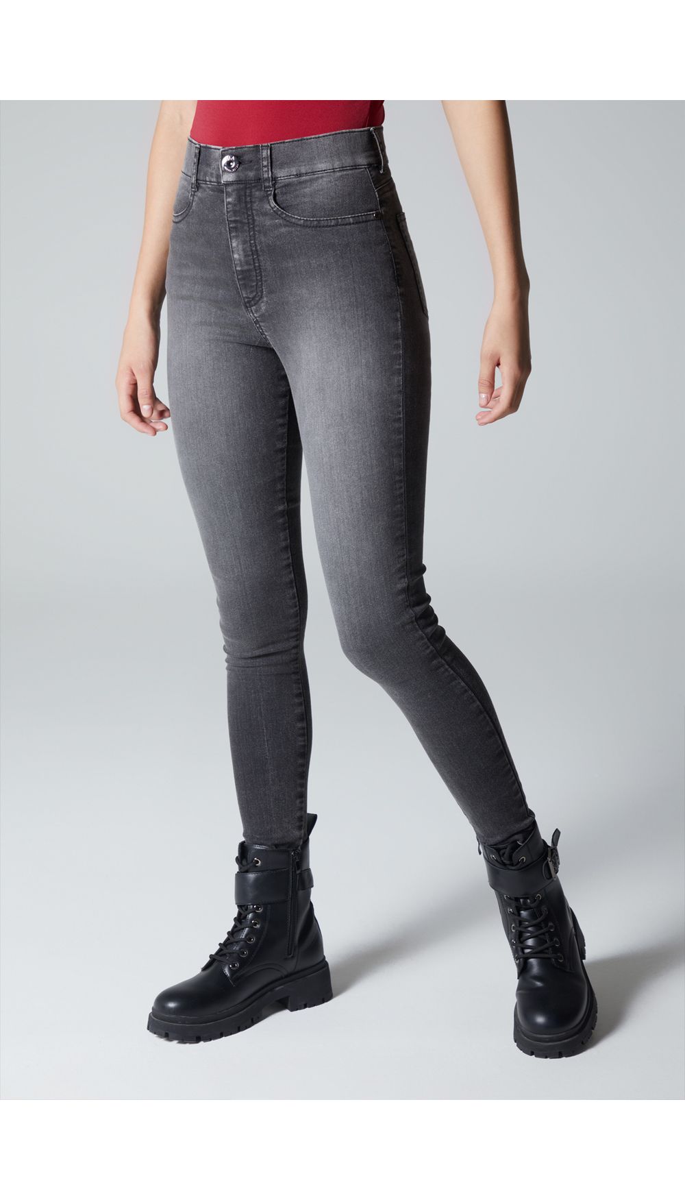 Jean para mujer  tiro alto  skinny