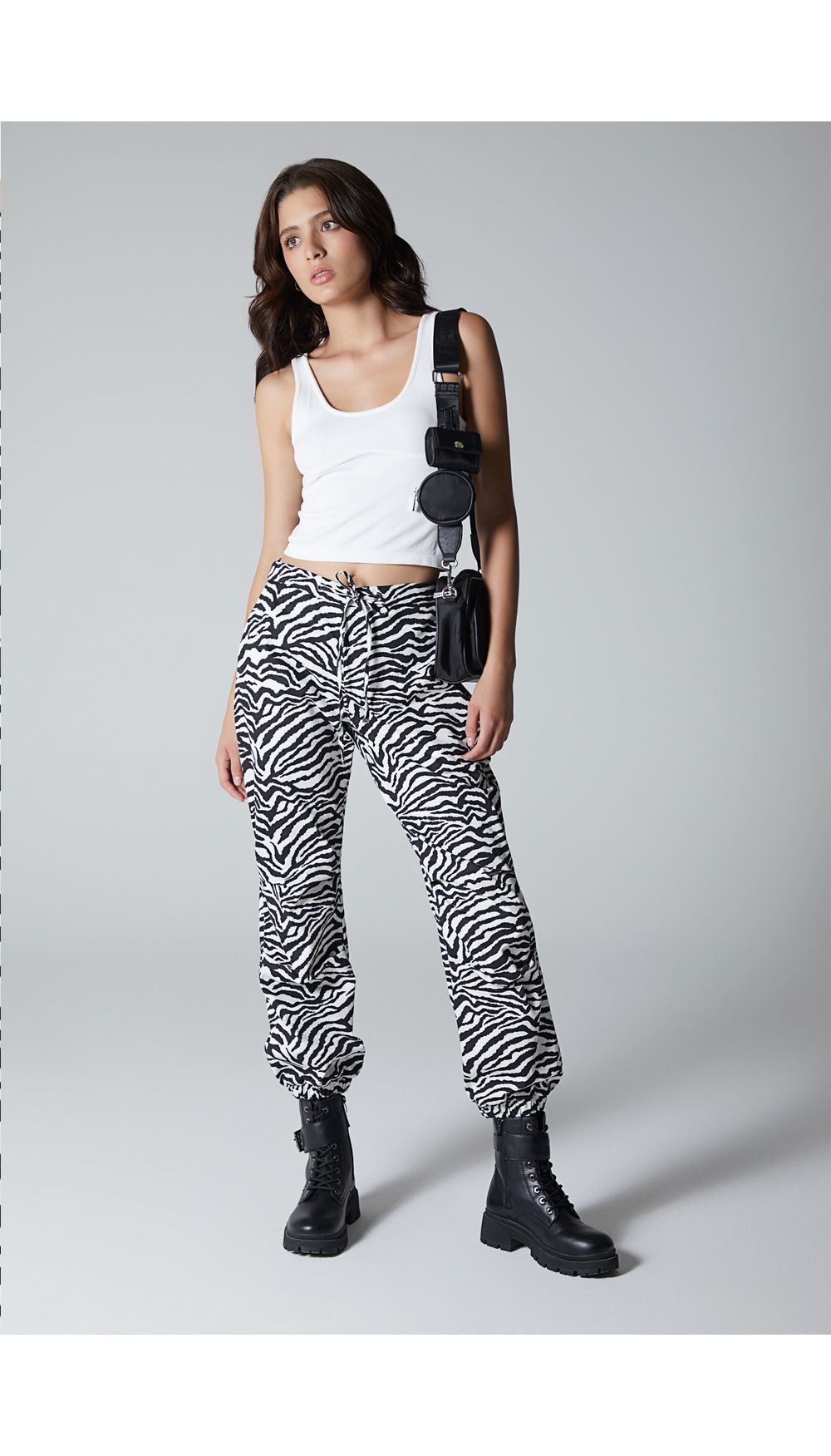 Pantalon estilo jogger tiro medio para m
