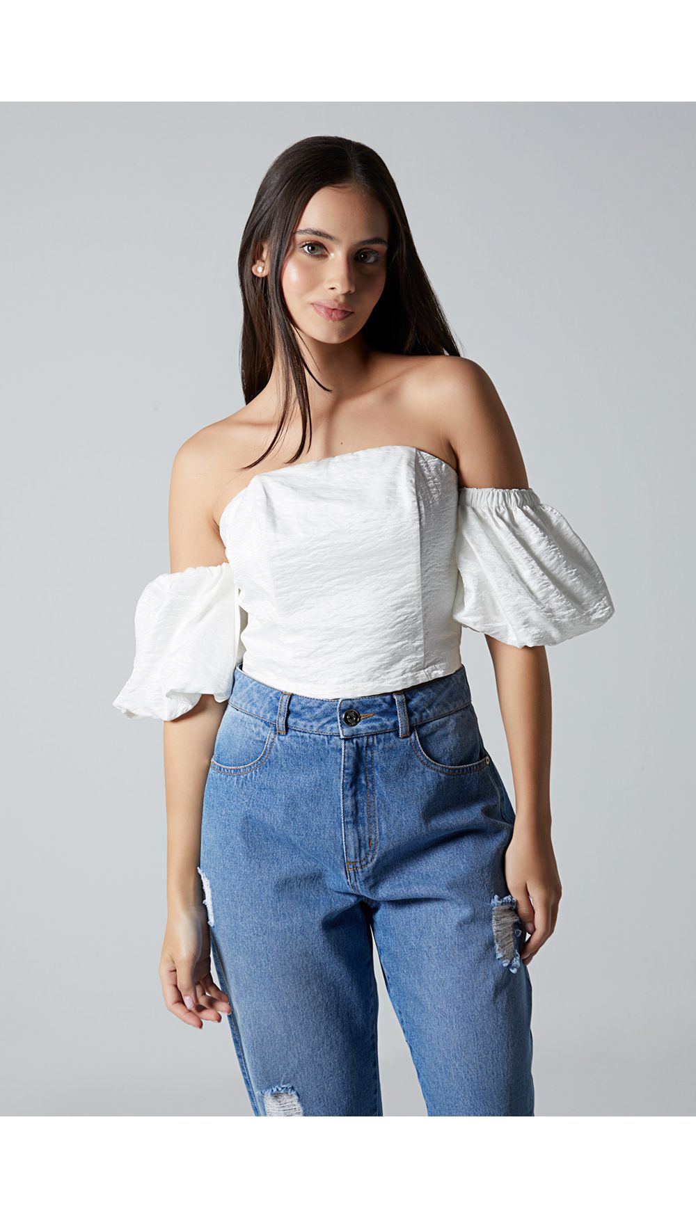 Blusa para mujer hombros descubiertos