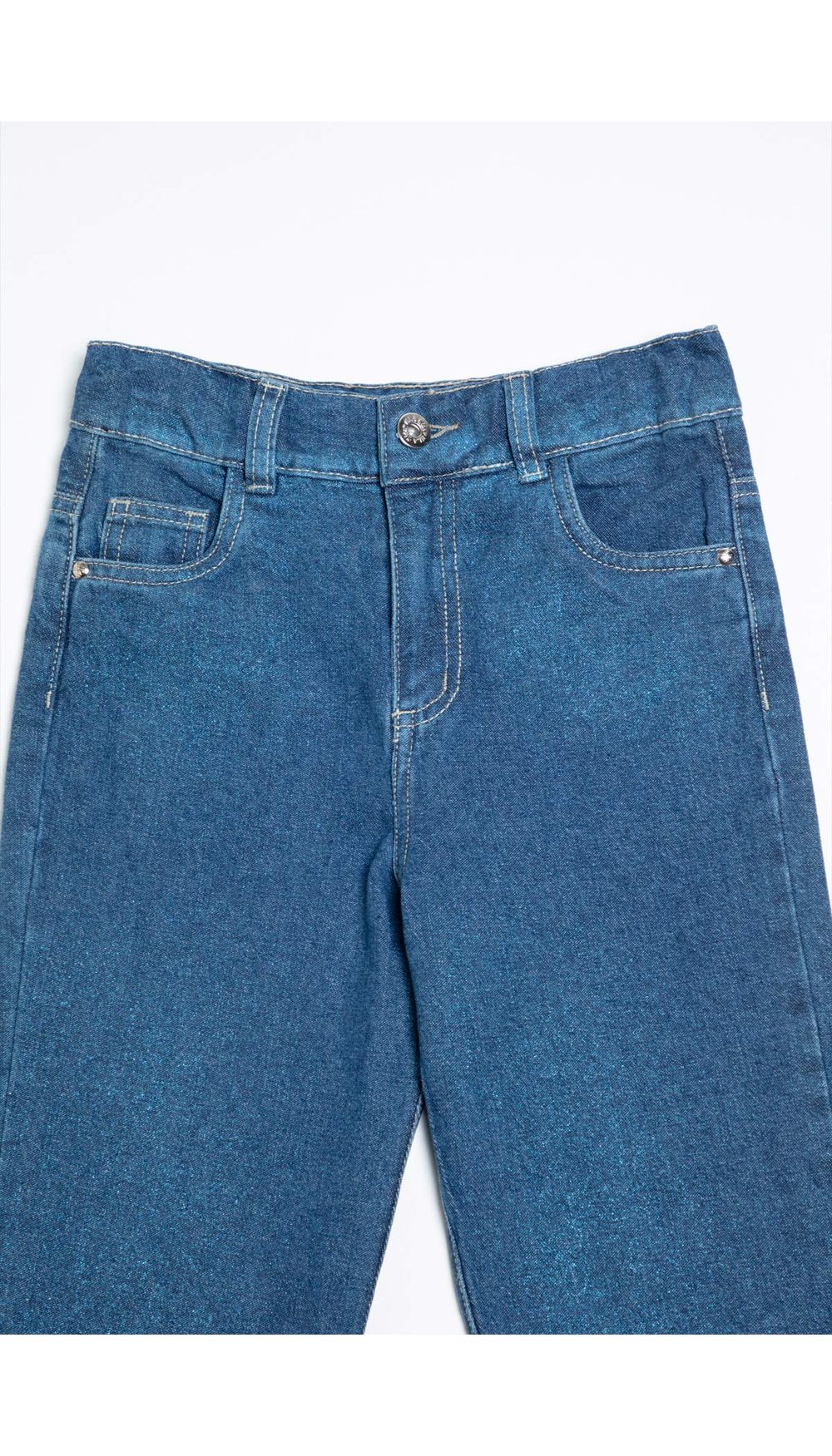 Jean mom fit  gliter para niña