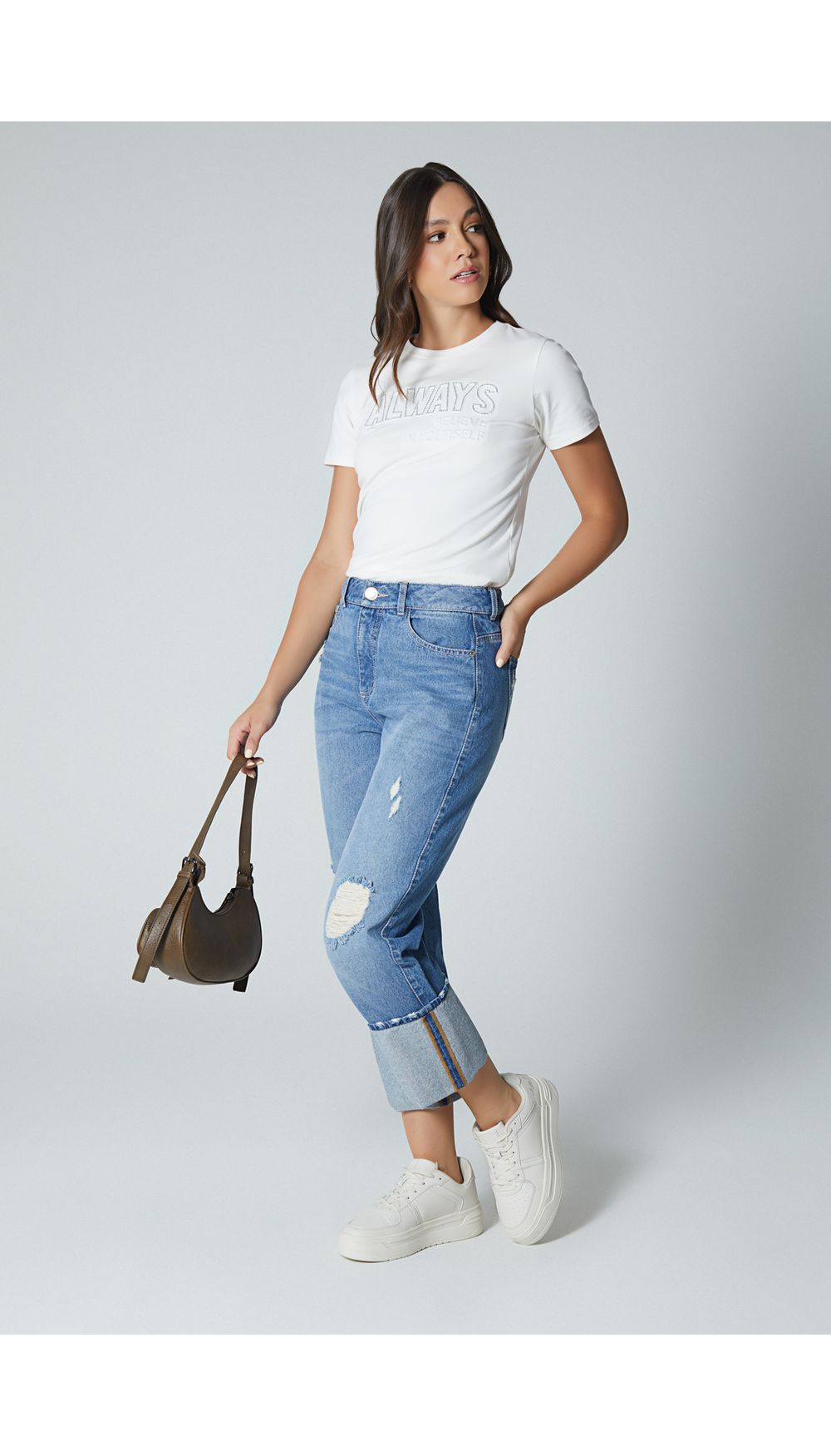 Jean  para mujer  tiro medio boyfriend c