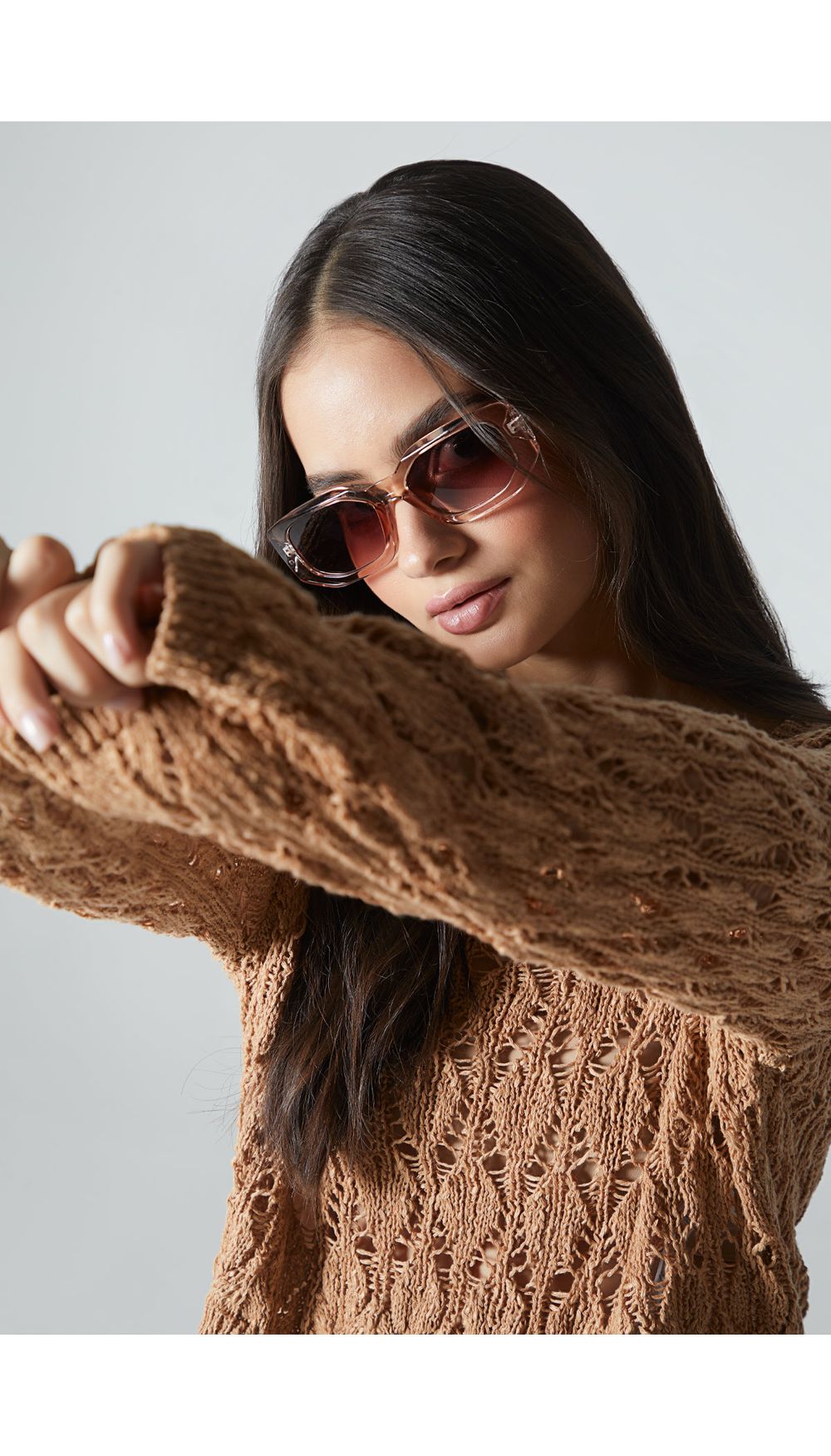 Buzo tejido manga larga tipo open knit p