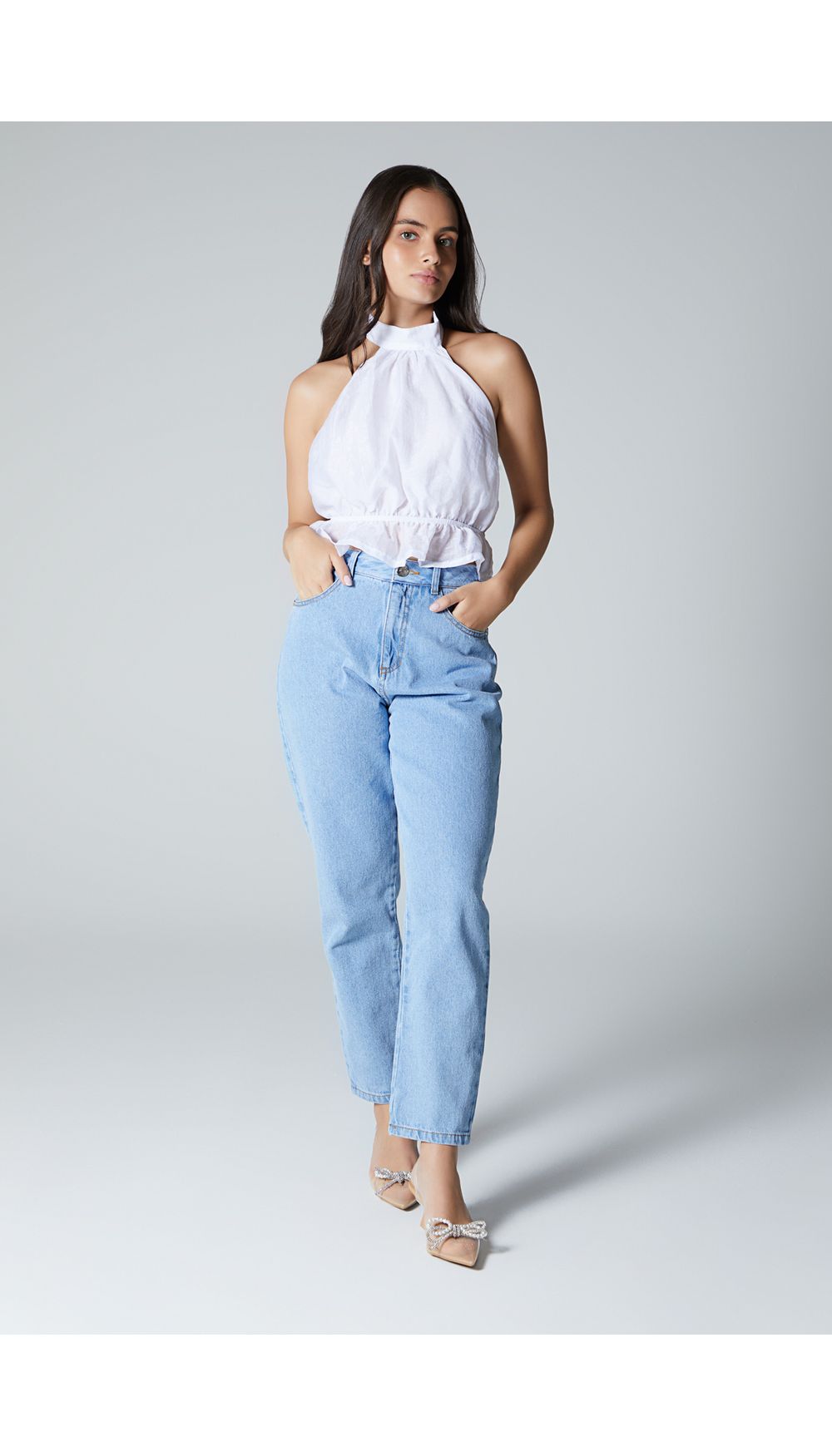 Blusa para mujer estilo halter