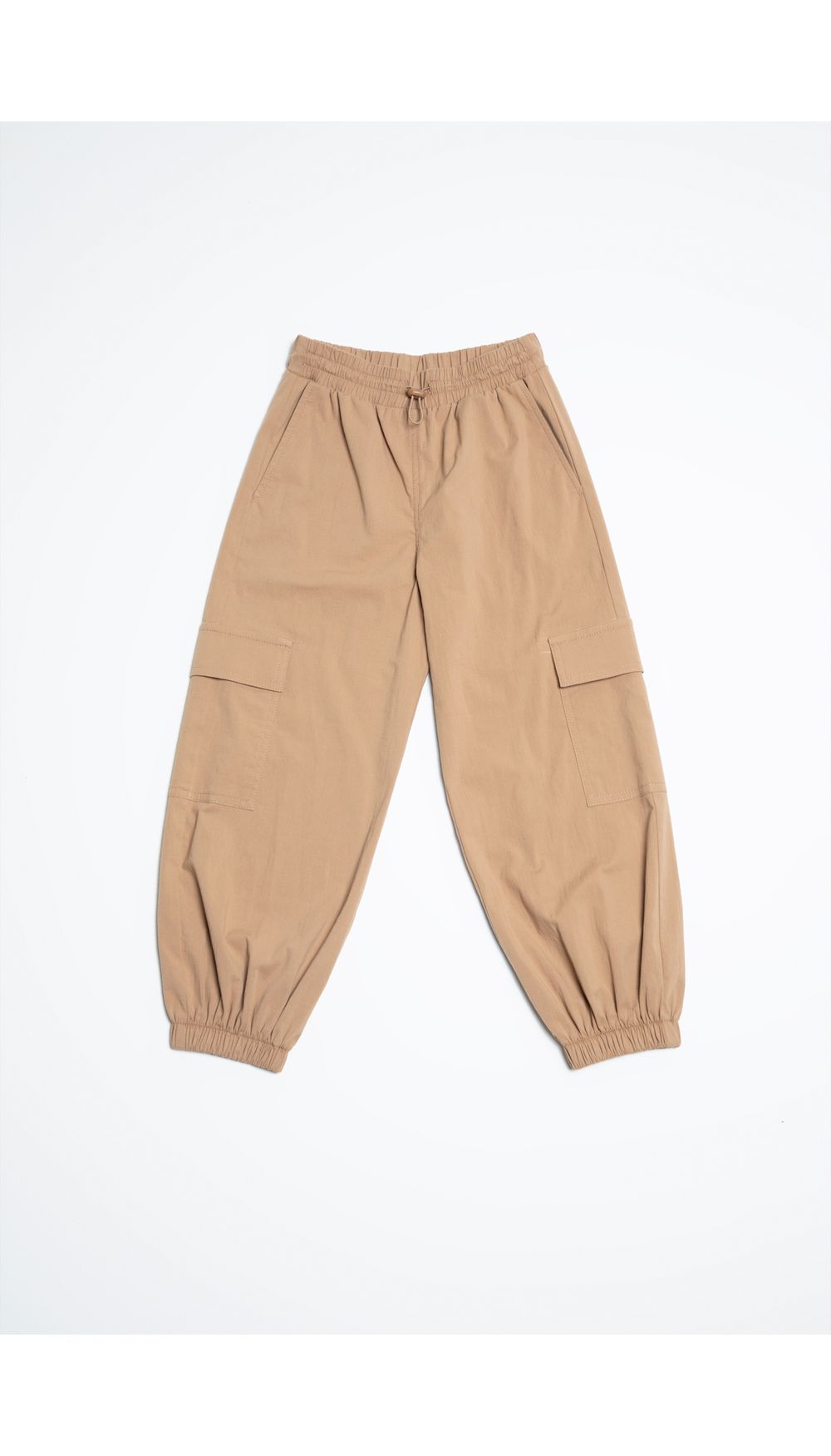 Pantalon para niña tiro medio parachutte cargo