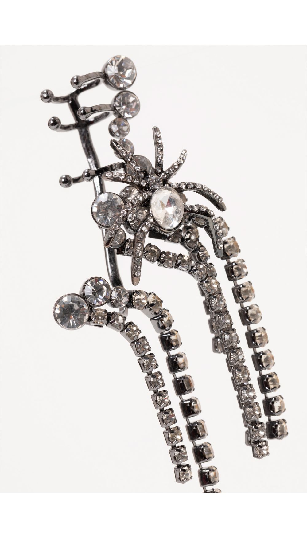 Earcuff de araña con brillo