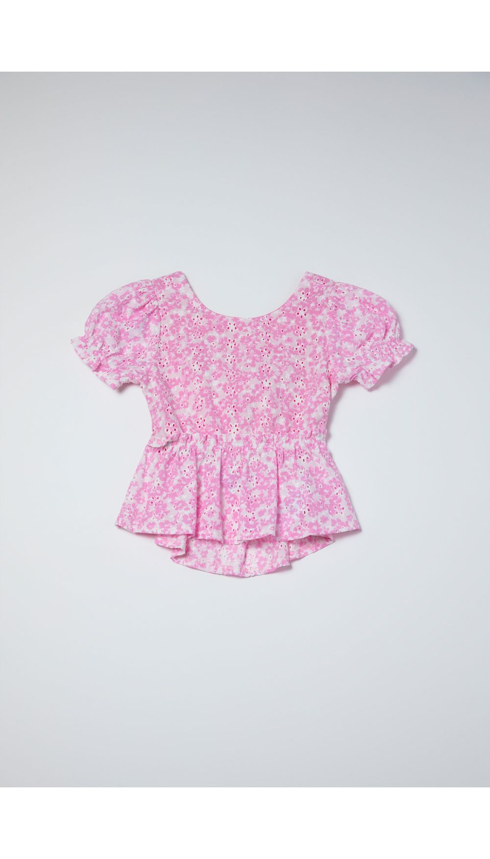 Blusa manga corta para niña