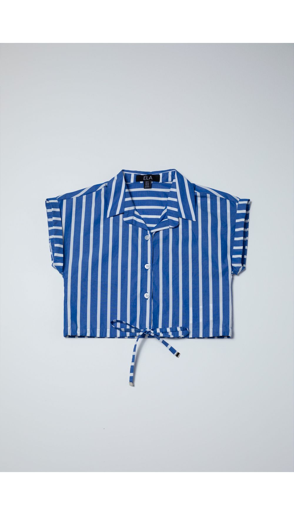 Blusa niña camisera con canal inferior para ajustar