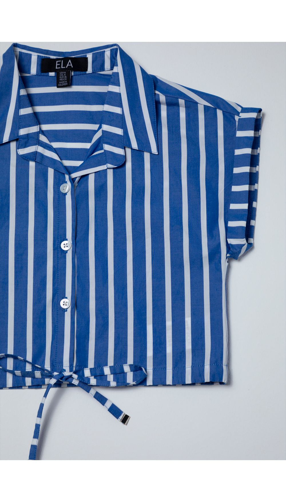 Blusa niña camisera con canal inferior para ajustar