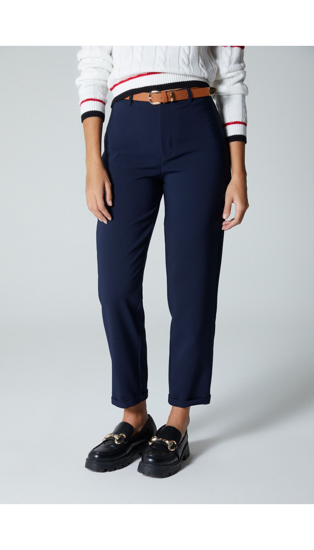 Pantalon slouchy para mujer tiro alto