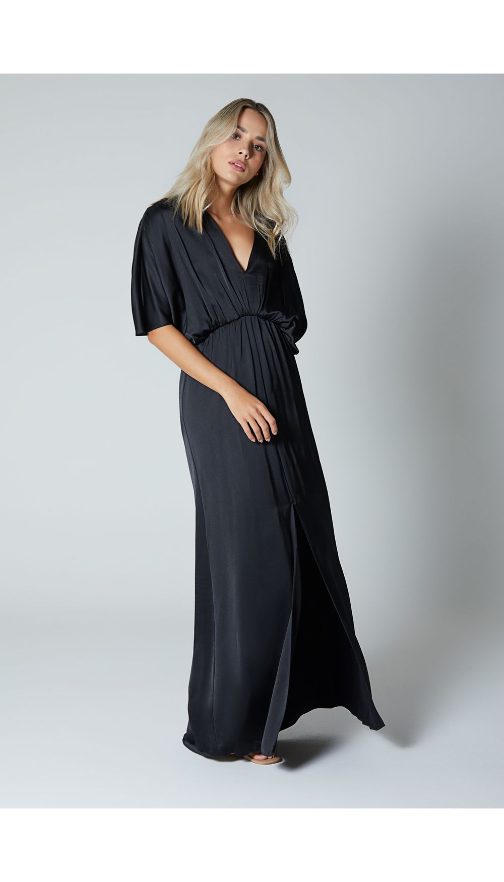 Vestido largo para mujer manga corta