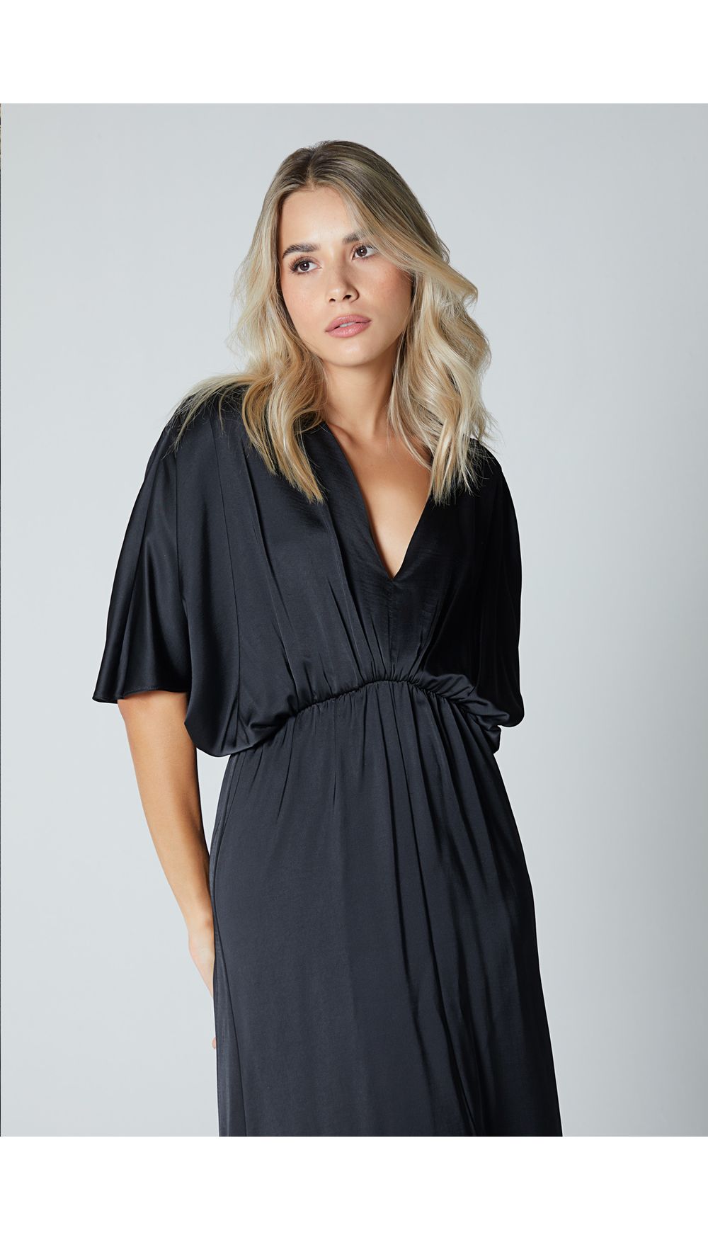 Vestido largo para mujer manga corta