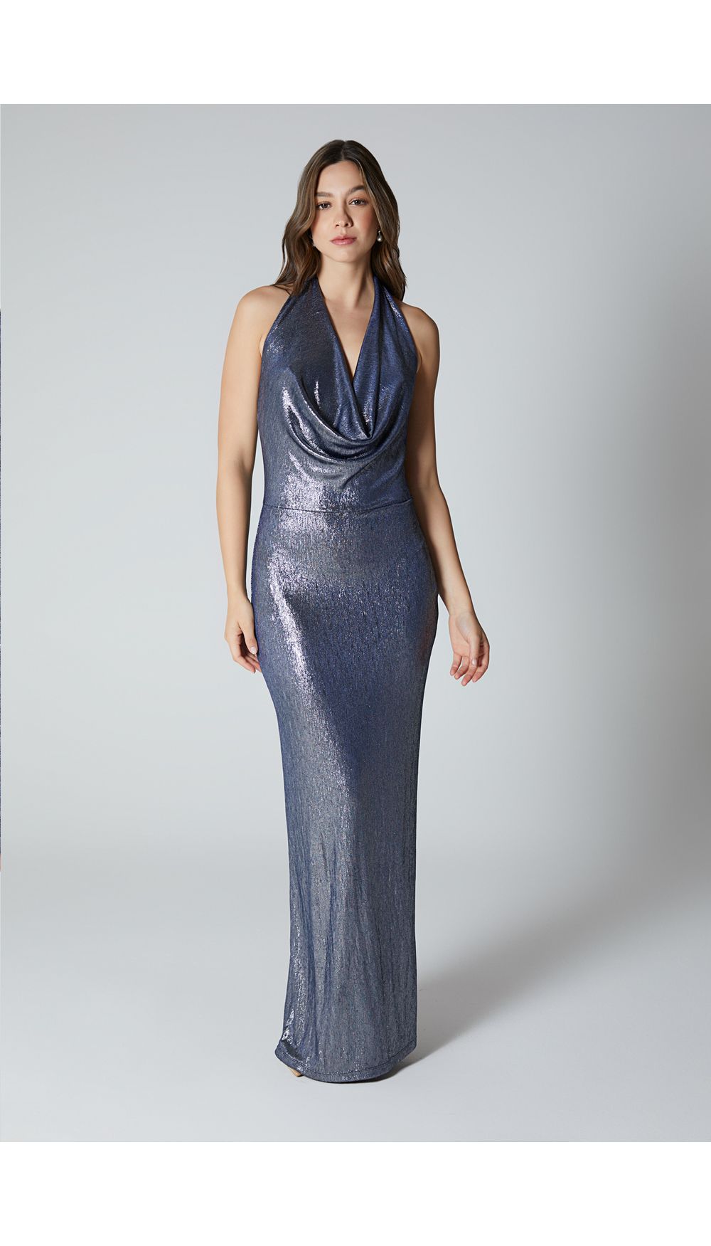 Vestido largo para mujer estilo halter