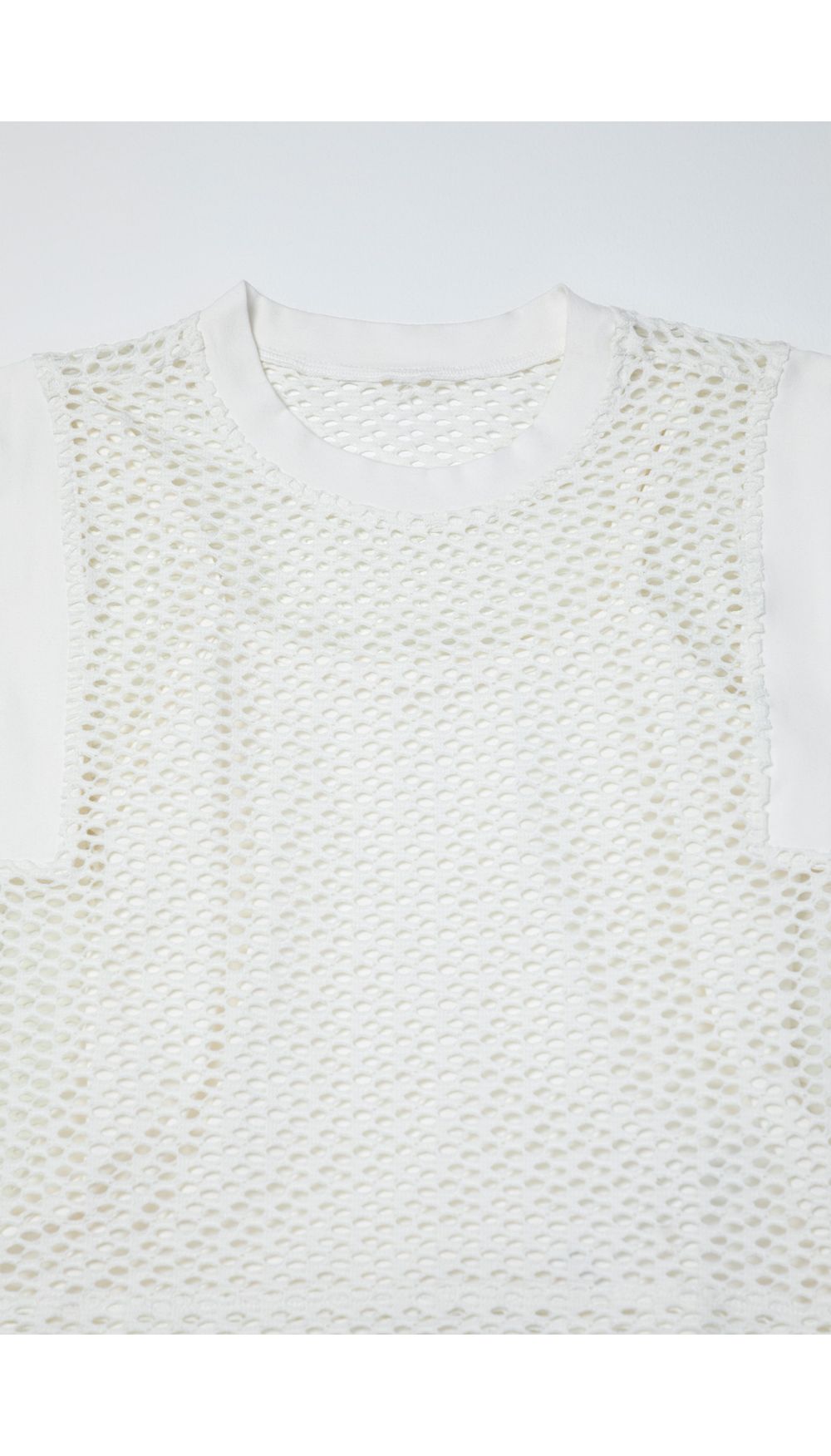 Blusa manga sisa para niña en malla