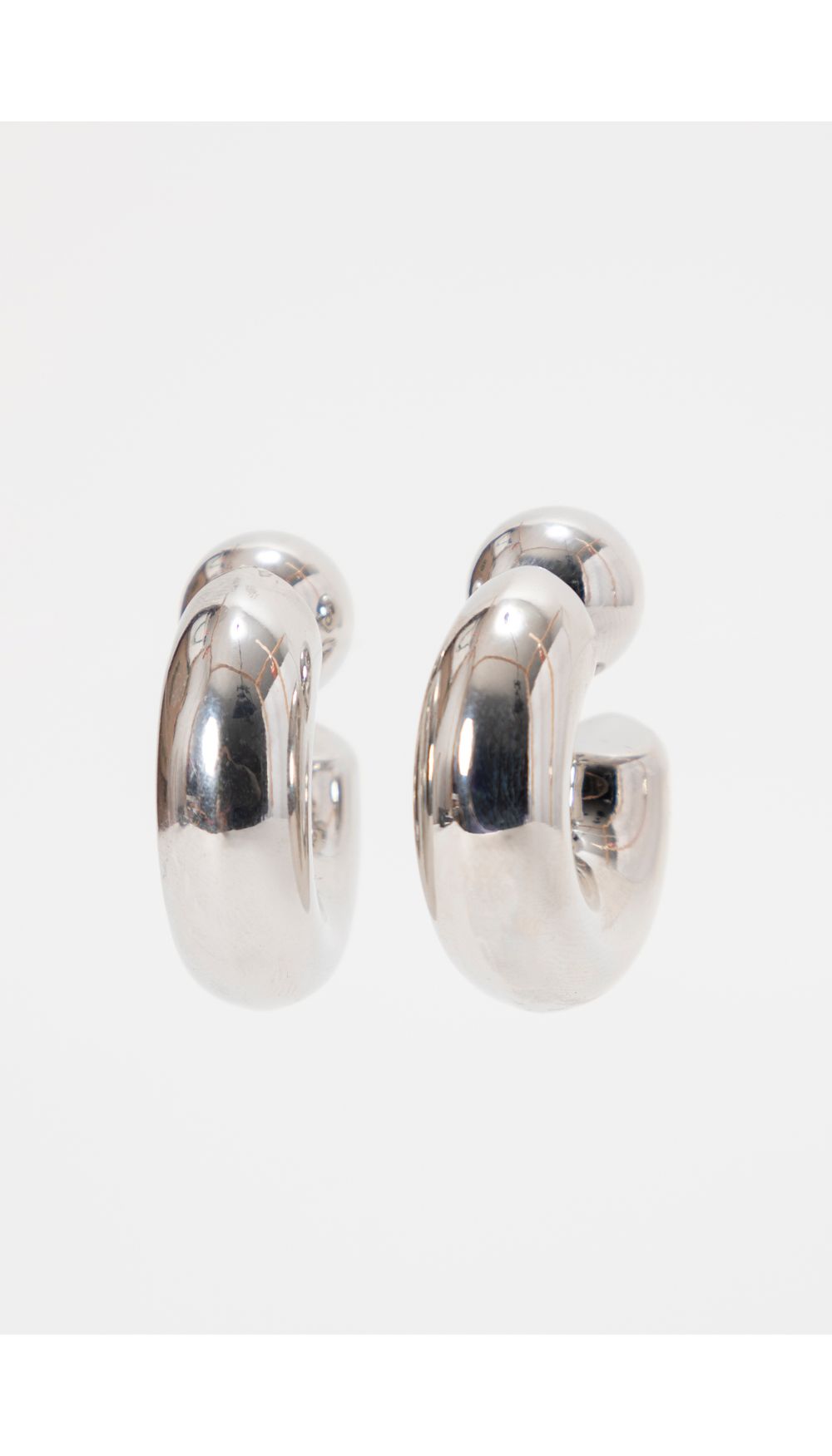 Aretes chunky con topito redondo