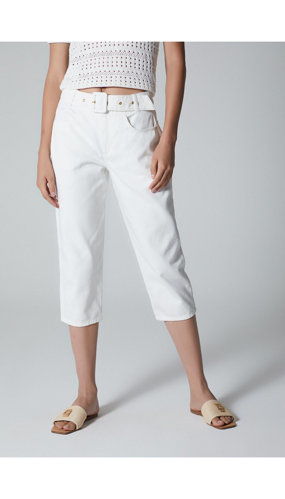 Jean  para mujer  tiro medio capri