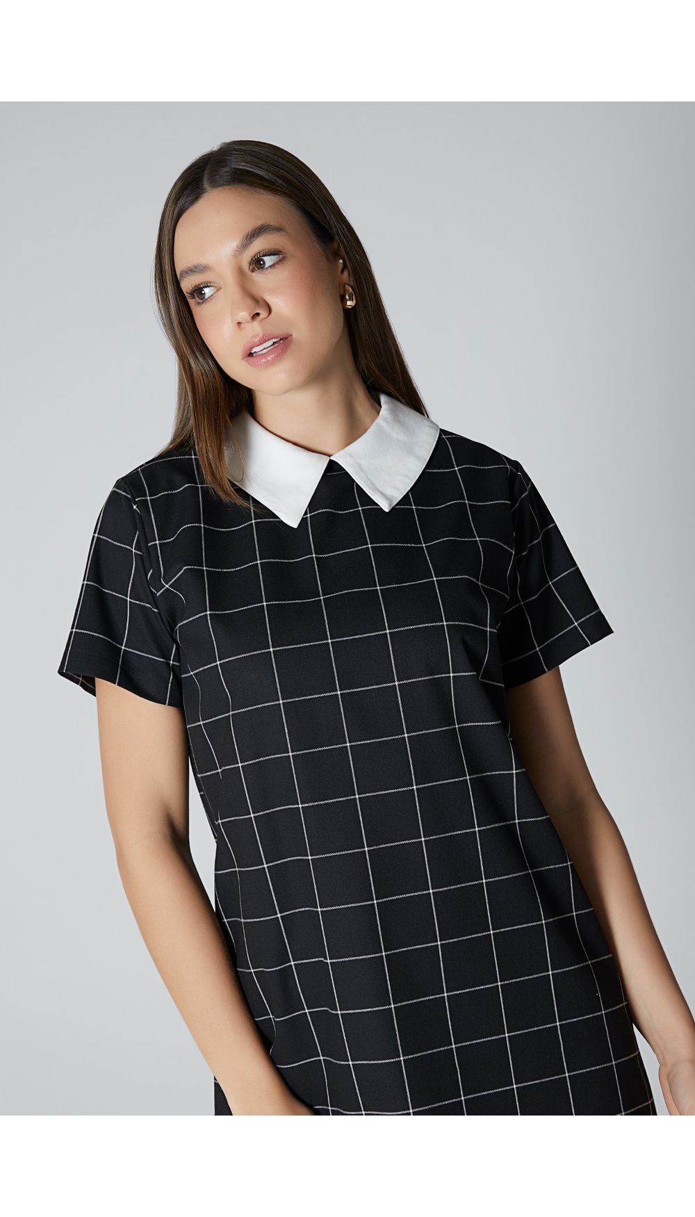 Vestido manga corta tipo talego para muj