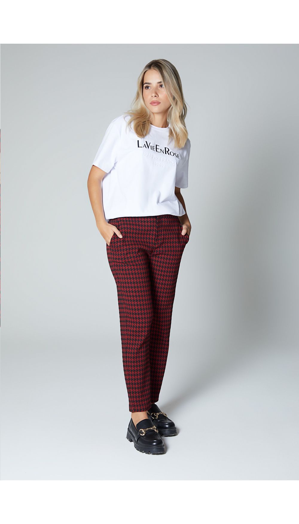 Pantalon slouchy para mujer tiro alto