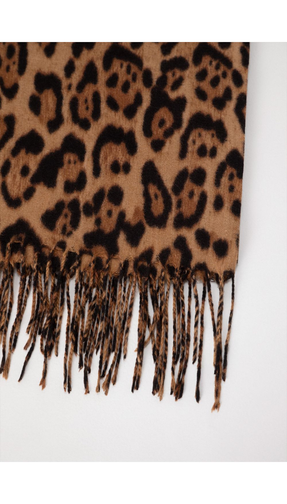 Pashmina animal con flecos