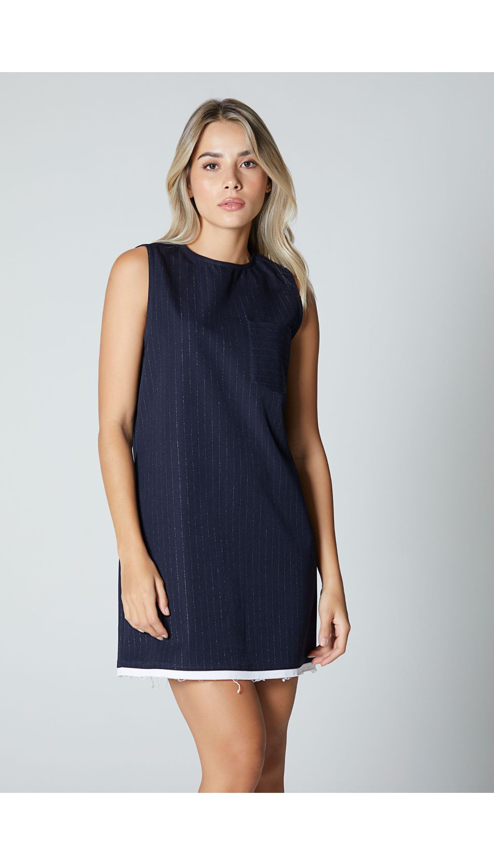 Vestido para mujer manga sisa corto