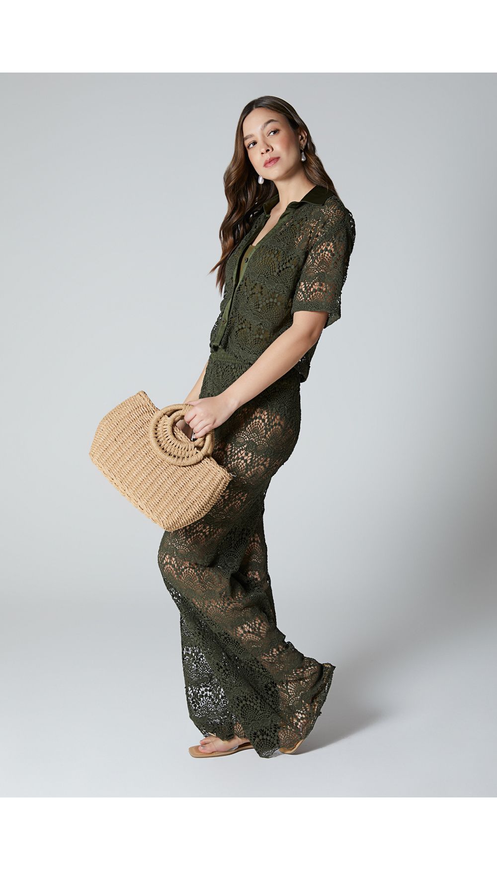 Conjunto blusa manga corta y pantalon pa
