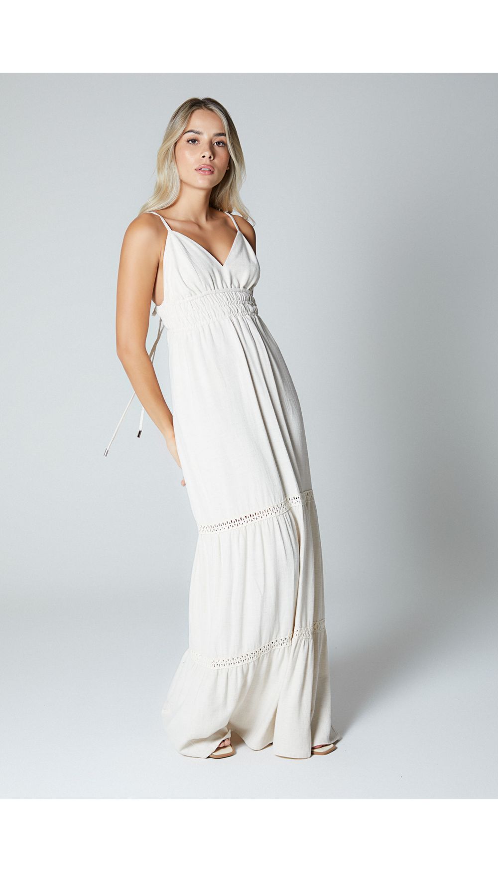 Vestido largo para mujer de tiras