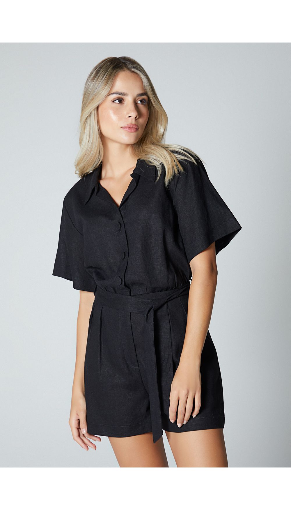 Enterizo short manga corta para mujer