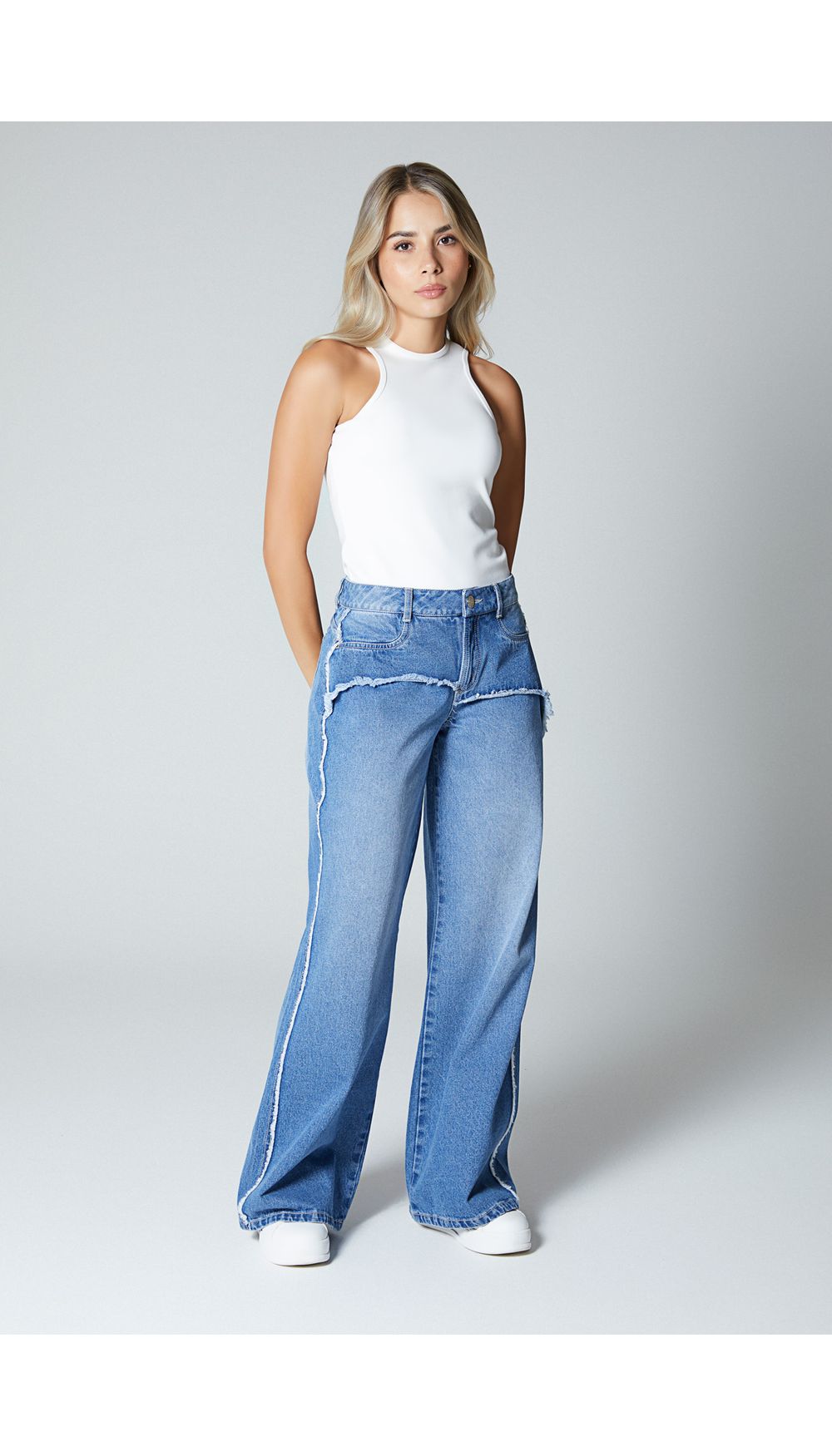 Blusa basica de mujer manga sisa