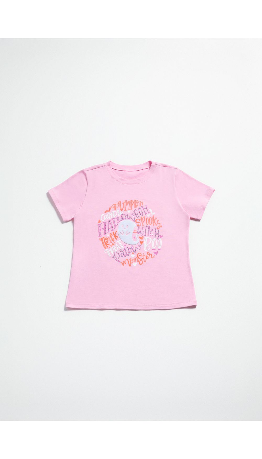 Camiseta  estampada  para niña con apliq