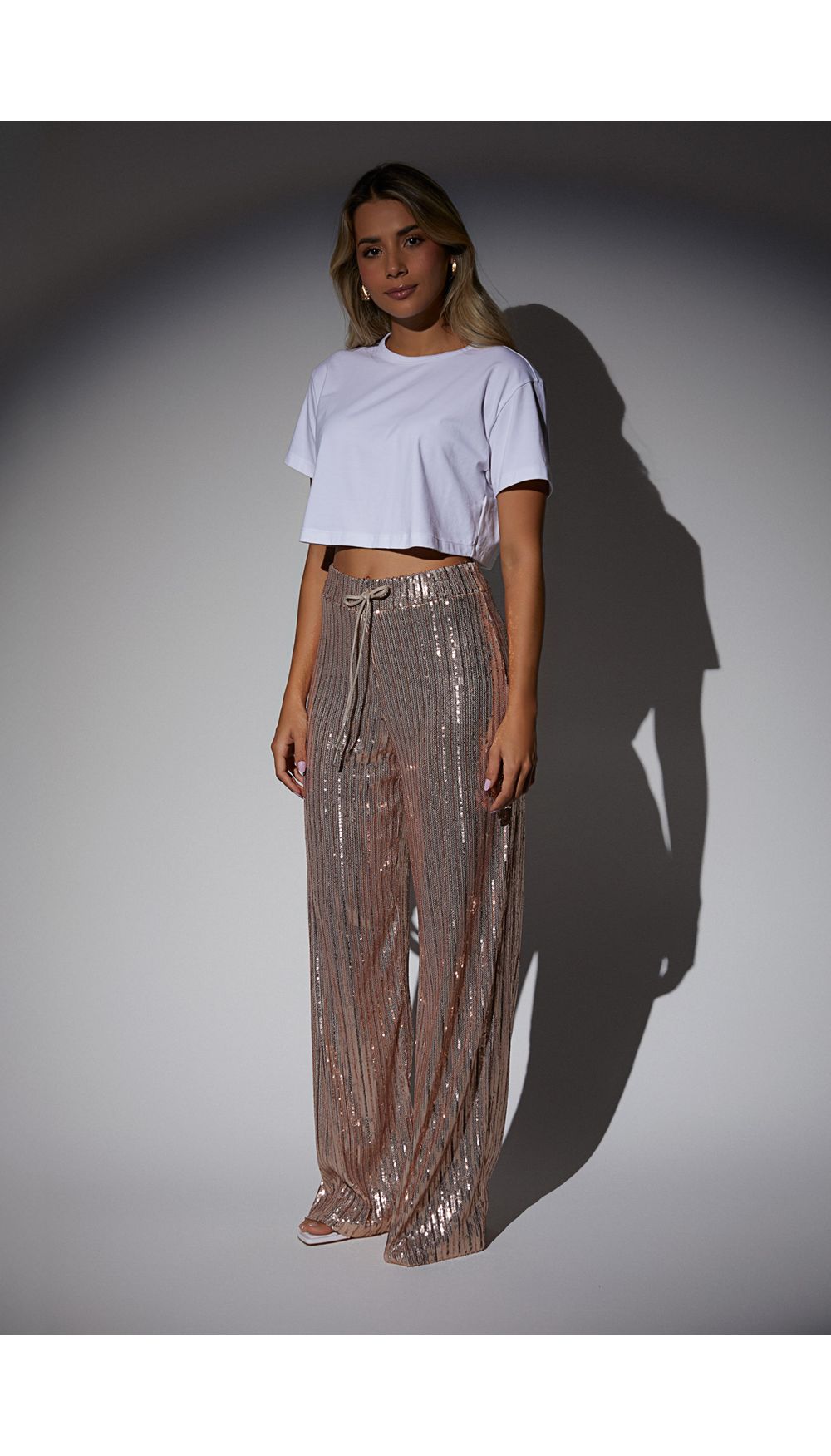 Camiseta tipo boxy para mujer