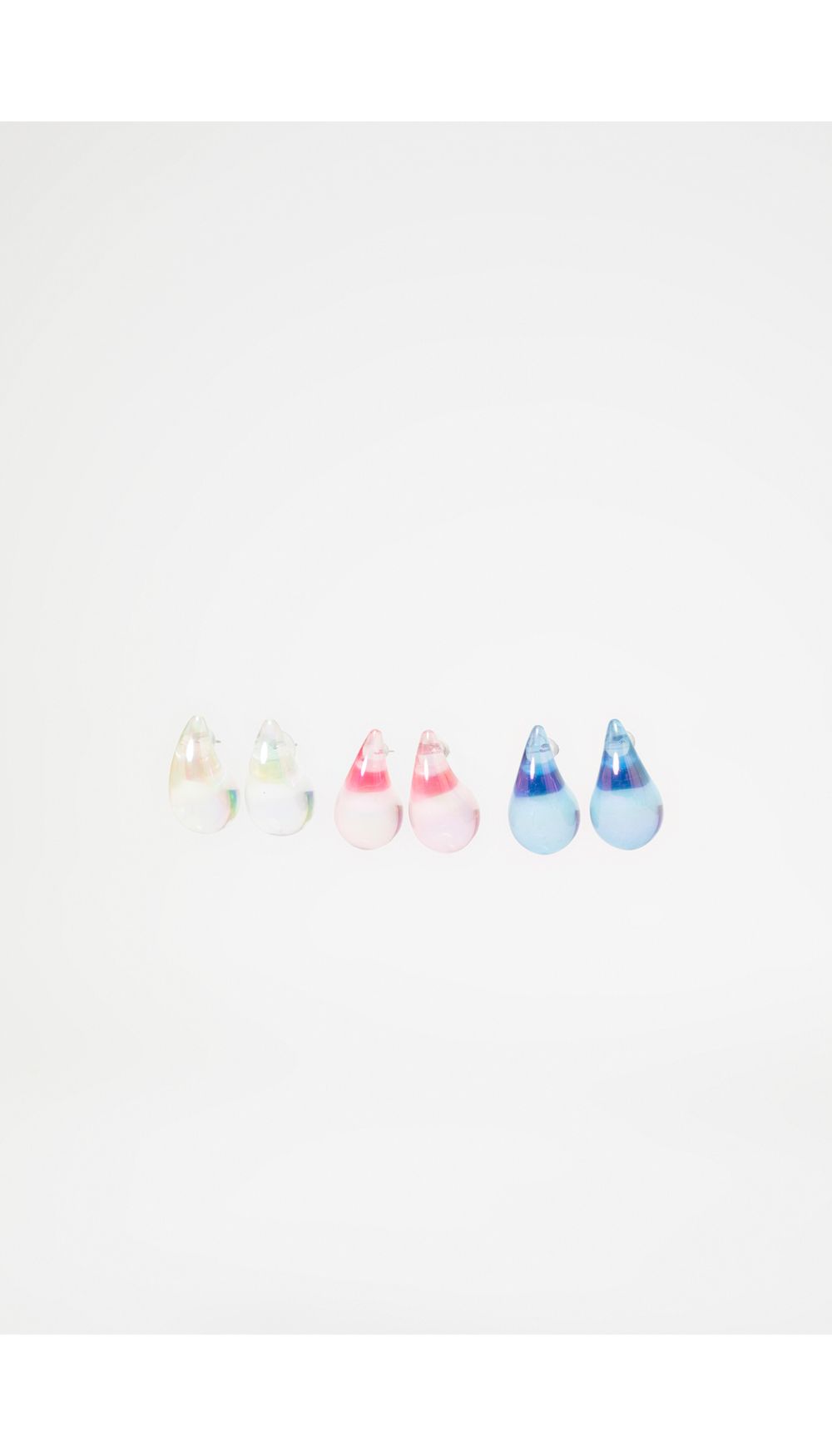 Set de aretes chunky en forma de gota