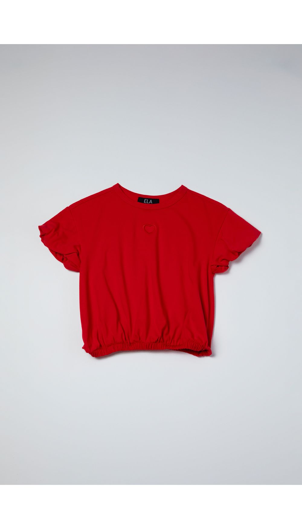 Blusa manga corta globo con cut out para