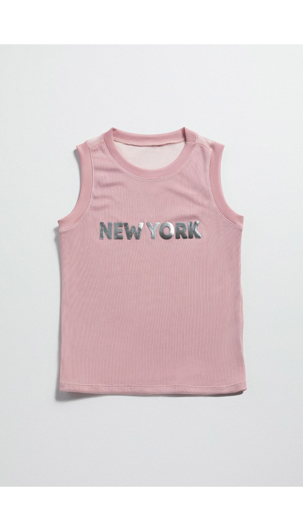 Blusa manga sisa en malla para niña
