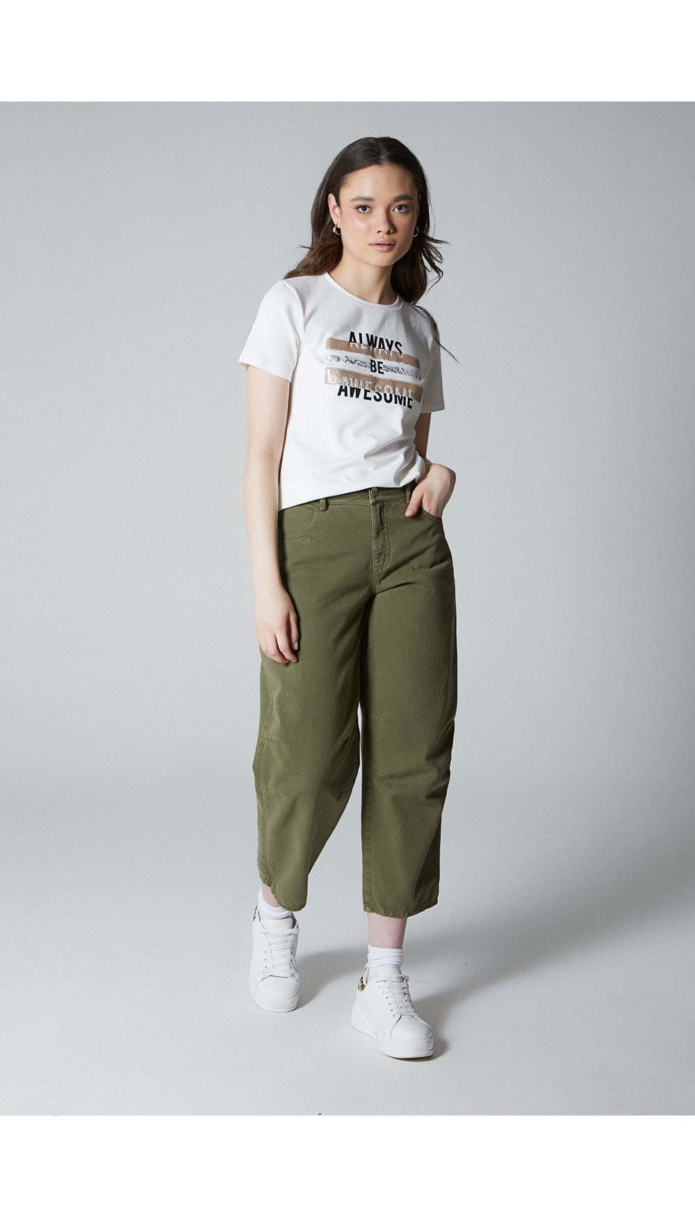 Jean  para mujer tiro medio tipo barril