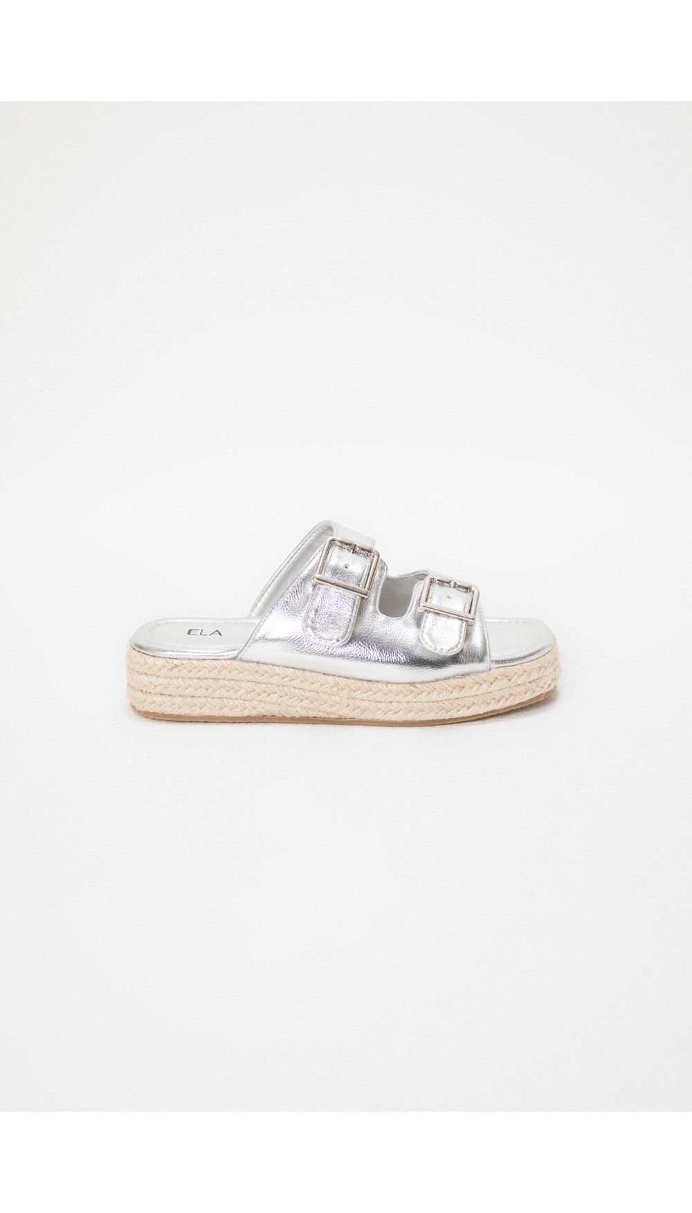 Sandalia yute y hebillas