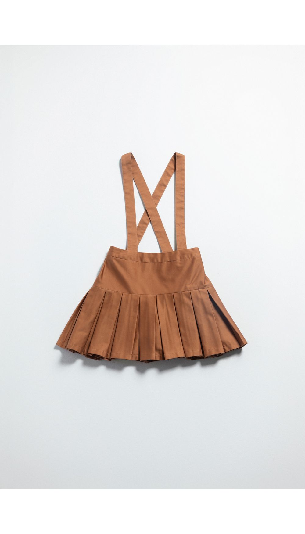 Enterizo falda short con tablones y agar