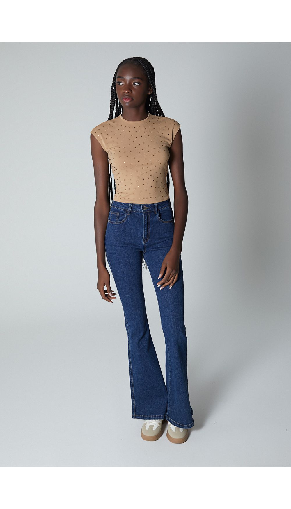 Jean basico para mujer campana