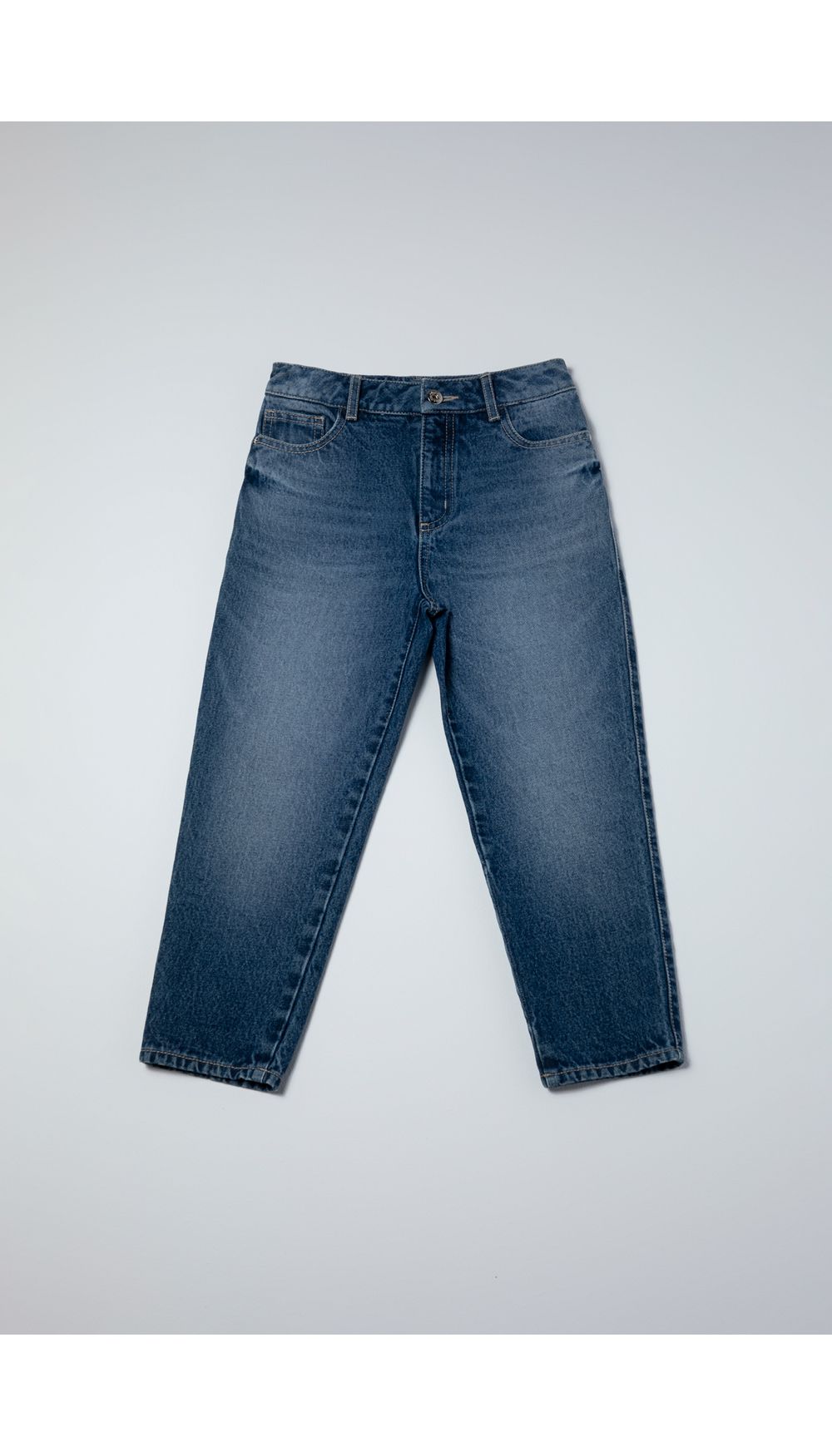 Jean  para niña tiro medio boyfriend