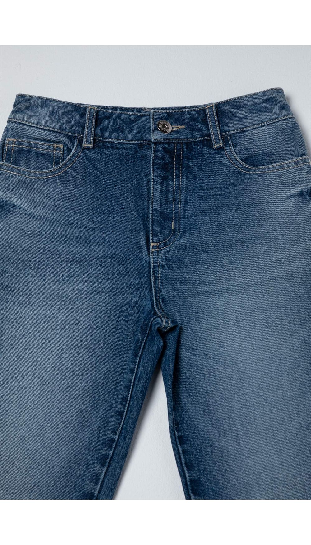 Jean  para niña tiro medio boyfriend