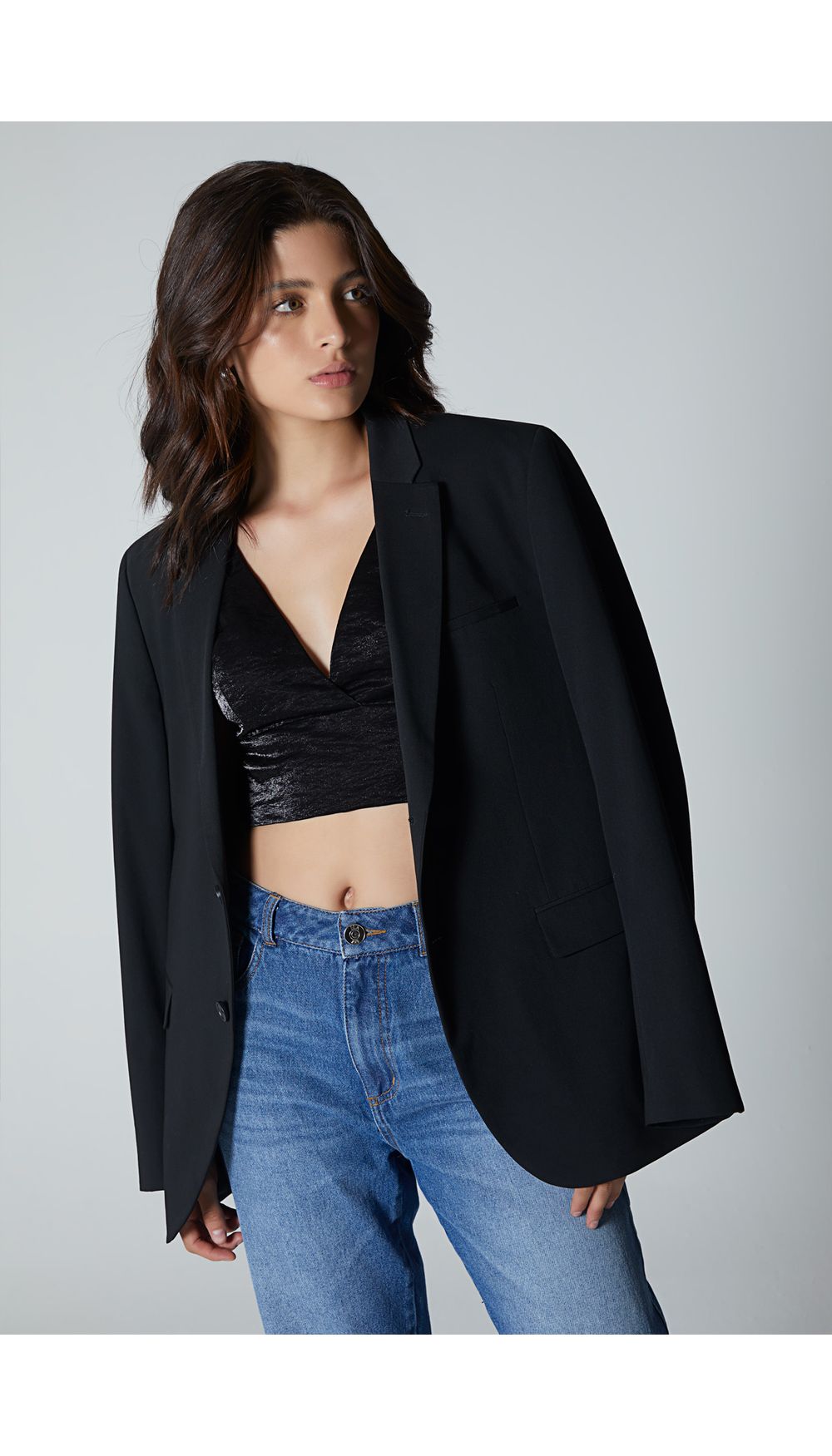 Blusa crop para mujer de tiras