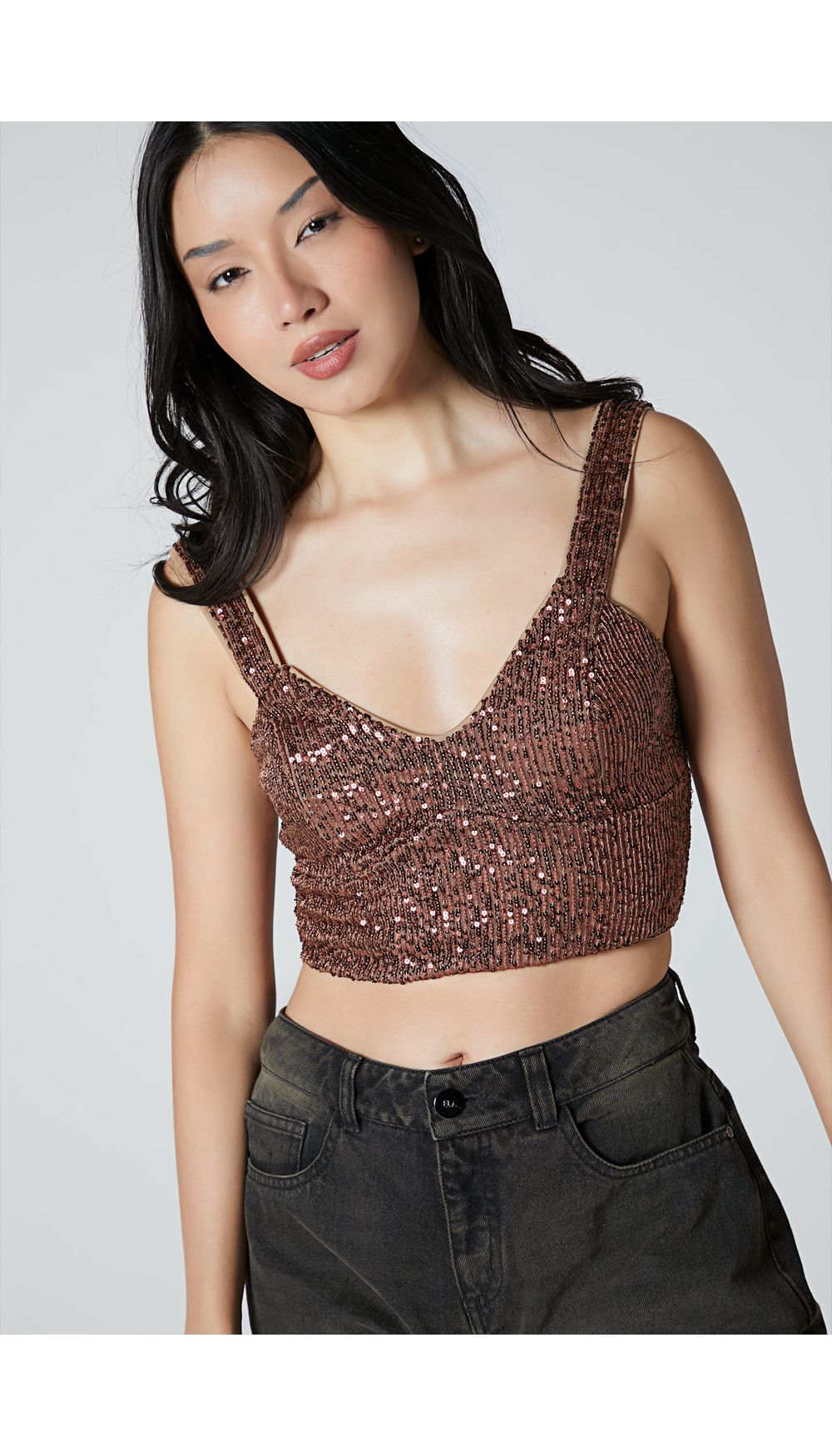 Crop de tiras para mujer
