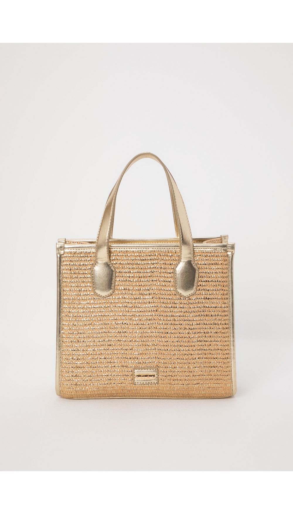 Bolso de mano tipo totte en yute