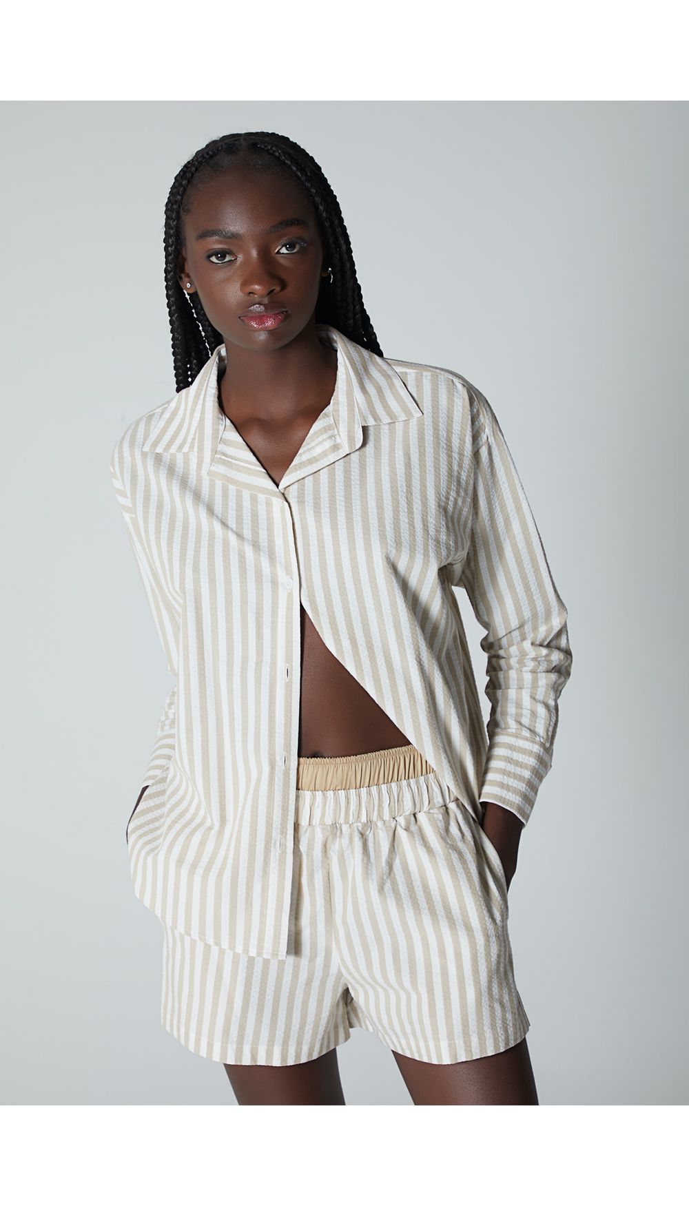 Conjunto para mujer a rayas