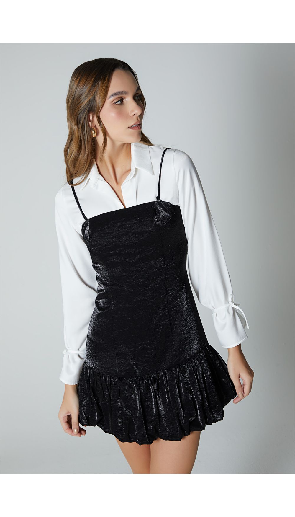 Vestido corto para mujer de tiras