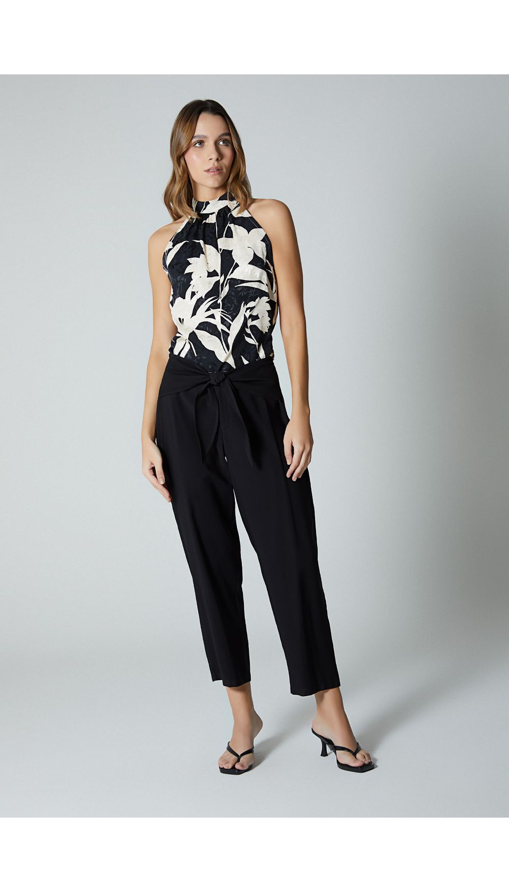 Pantalon slouchy para mujer tiro alto